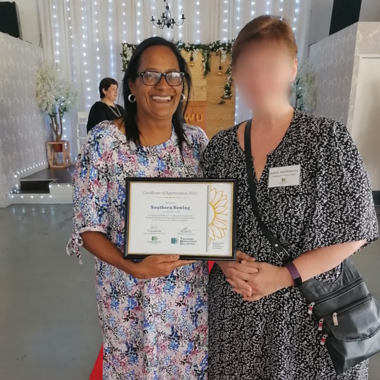 ACA Threads awarded by Training Workshops Unlimited a program run by Cape Mental Health